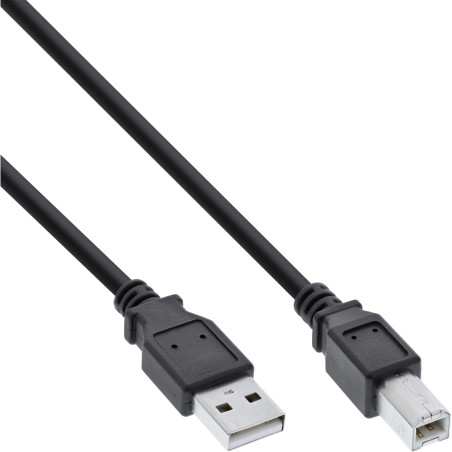 InLine? USB 2.0 Kabel, A an B, schwarz, 7m