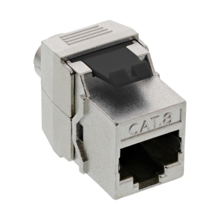 InLine? Keystone RJ45 Buchse, SNAP-In, Cat.8.1, Schraubverschluss