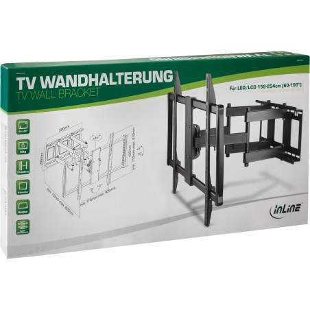 InLine? Wandhalterung, f?r TFT/LCD/LED/Plasma 152-254cm (60-100), max. 80kg