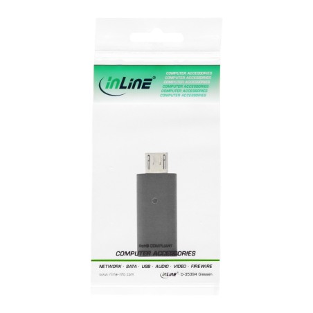 InLine? USB 2.0 Adapter, Micro-USB Stecker auf USB-C Buchse