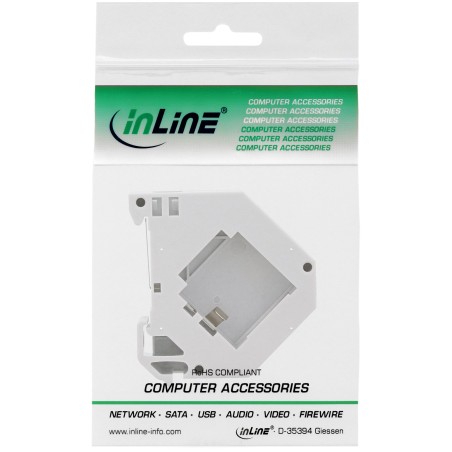 76203 - InLine® Keystone SNAP-In support de module, 1x pour rail DIN