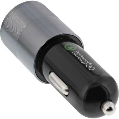 31502S - InLine® Adaptateur d'électricité USB pour voiture Quick Charge 3.0, 12/24VDC à 5V DC/3A, USB-AUSB-C