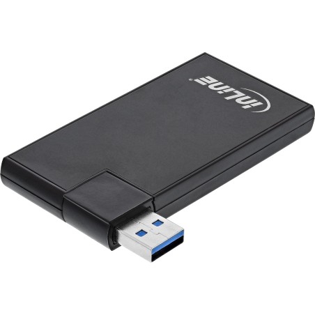 35391 - InLine® 180 Twist Hub USB 3.0, 4 ports, rotatif, noir