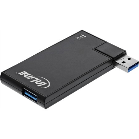 InLine? 180 Twist Hub USB 3.0, 4 Port, drehbar, schwarz