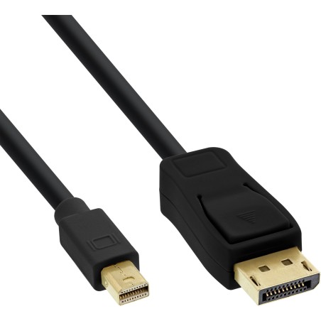 17137S - InLine® Câble Mini DisplayPort vers DisplayPort, noir, 0,3m 16651N