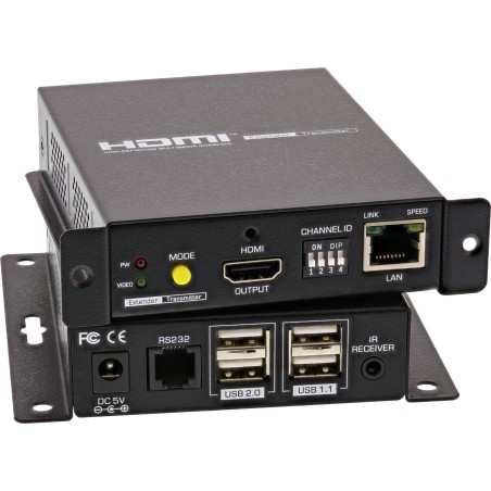 InLine? HDMI USB KVM Extender, Verl?ngerung ?ber UTP, 4K bis 100m