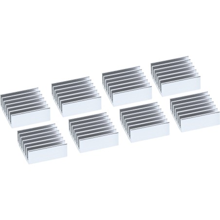 33955I - Pack de 8 dissipateurs IC InLine®, ailettes de refroidissement autocollantes