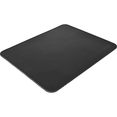 55459L - InLine® Tapis de souris Premium Similicuir noir, 250x220x3mm