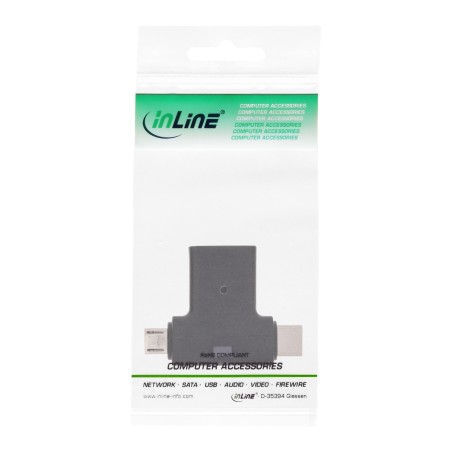 InLine? USB 3.1/2.0 T-Adapter, USB-C Stecker oder Micro-USB an A Buchse