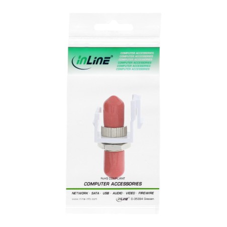 InLine? LWL Keystone Snap-in Kupplung, Simplex ST/ST, multimode, Keramik-H?lse