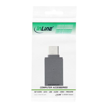 InLine? USB 3.2 Gen.2 Adapter, USB-C Stecker an USB A Buchse, OTG