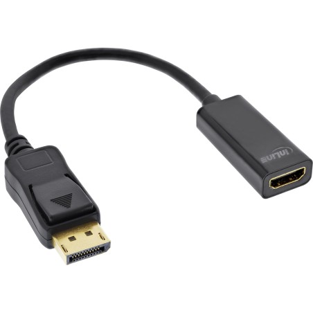 InLine? DisplayPort zu HDMI Adapterkabel mit Audio, DisplayPort Stecker auf HDMI