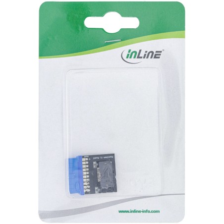 33446B - InLine® Adaptateur USB 3.0 vers USB 3.1 en façade Key-A interne