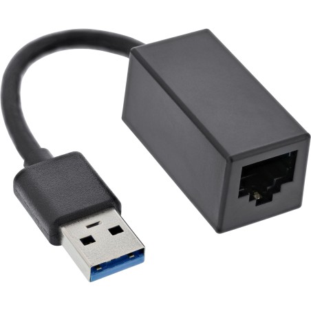 33380F - InLine® Câble adaptateur réseau USB 3.2, Réseau Gigabit, USB-A