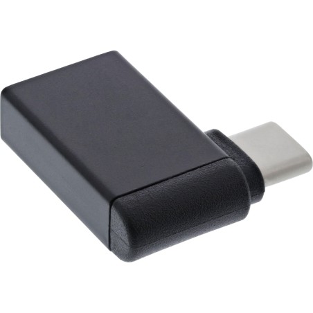 InLine? USB 3.2 Gen.2 Adapter, USB-C Stecker an A Buchse 90? gewinkelt OTG