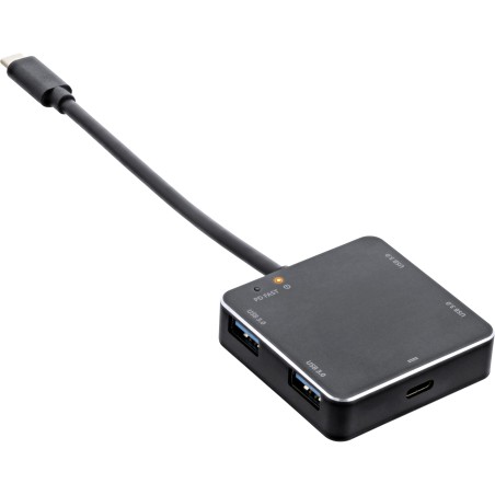 35392A - InLine® Hub USB 3.1, USB-C vers 4 ports USB-A avec DP jusqu'à 60W