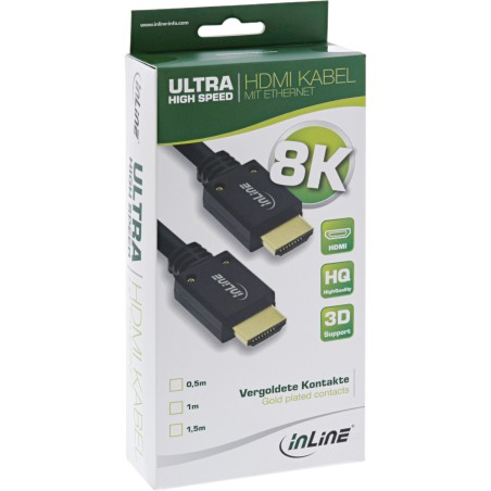 17902P - InLine® Câble HDMI, Ultra High Speed HDMI, 8K4K, mâle/mâle, 2m 17901P