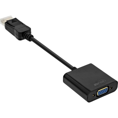 InLine? Basic DisplayPort zu VGA Adapterkabel, schwarz, 0,15m