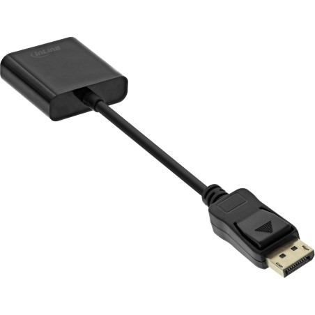 InLine? Basic DisplayPort zu VGA Adapterkabel, schwarz, 0,15m