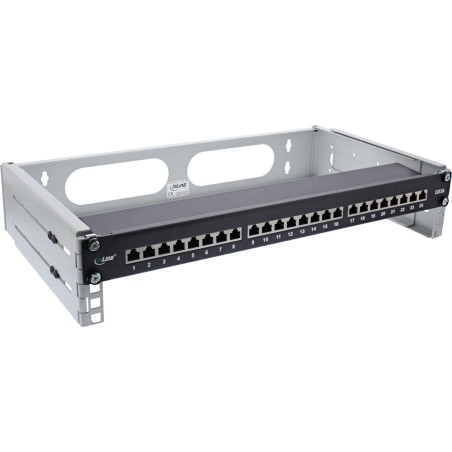 InLine? 19 Rack zur Wandmontage, 2HE, 24-40cm Tiefe, grau