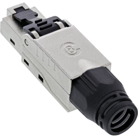 76204C - InLine® Prise RJ45 Cat.8.1 2000MHz, à confectionner en champ, blindé, vissage.