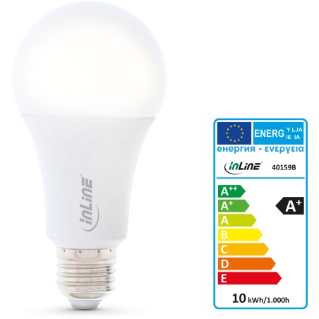 40159B - InLine® SmartHome Lampe LED RGB E27, 900LM