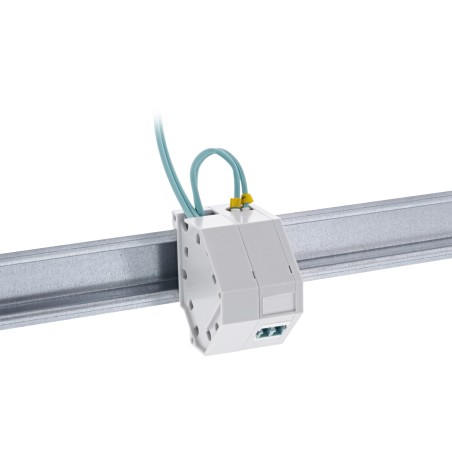 76203C - InLine® Keystone SNAP-In FO Porte-module Keystone, 1x pour rail DIN