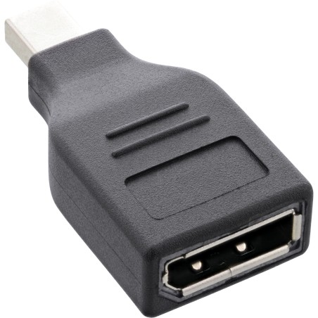 InLine? DisplayPort Adapter, mini DisplayPort Stecker auf DisplayPort Buchse, 4K