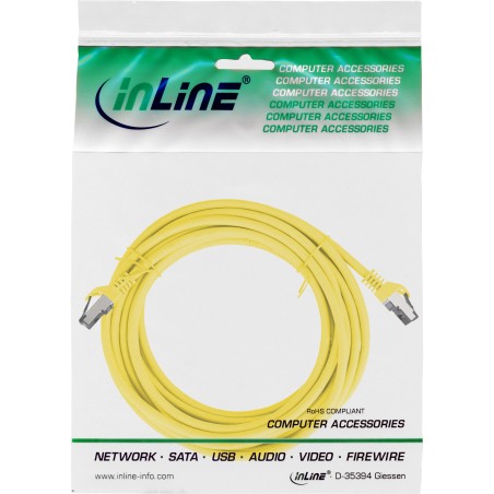 78815Y - InLine® Câble patch, S/FTP (PiMf), Cat.8.1, 2000MHz, sans halogène, jaune, 15m