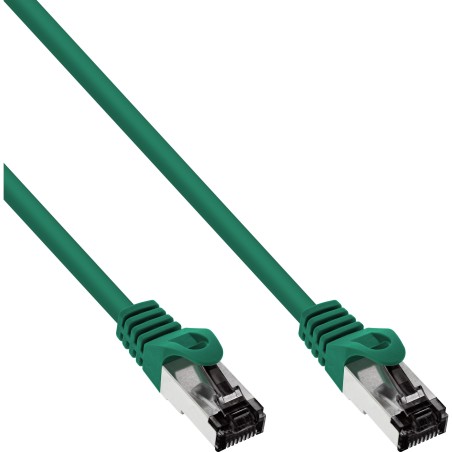 78815G - InLine® Patchkabel, S/FTP (PiMf), Cat.8.1, 2000MHz, halogenfrei, Kupfer, grün, 15m