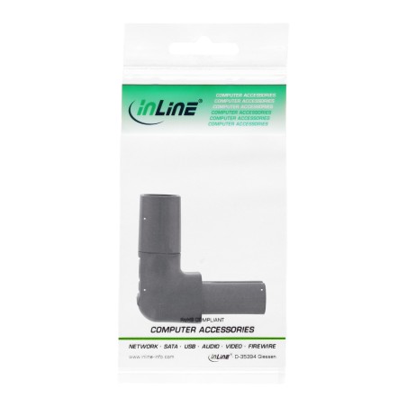 16723H - InLine® Adaptateur de réseau IEC 60320 C8 / C7, haut/bas coudé 2 broches