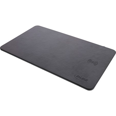 InLine? Maus-Pad, Wireless Charging, 370x225x7mm, schwarz