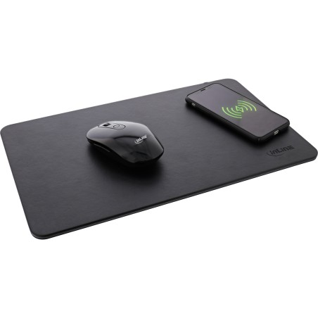 55495 - InLine® Tapis de souris, Wireless Charging, 370x225x7mm, noir