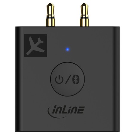 99160I - InLine® Emetteur audio Bluetooth pour avion, BT 5.0, aptX HD/LL