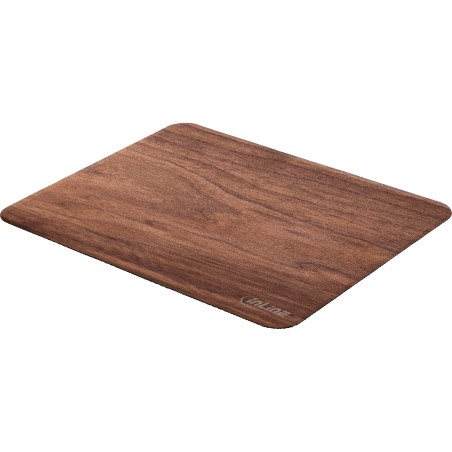 55477W - InLine® WoodPad, Tapis de souris en bois véritable, Noix, 240x200mm