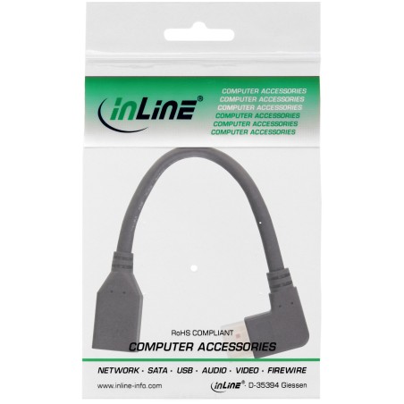 17159R - InLine® Câble adaptateur DisplayPort 1.4 ST/BU, 8K4K, angle droit