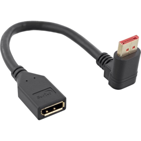 InLine? DisplayPort 1.4 Adapterkabel ST/BU, 8K4K, nach oben gewinkelt