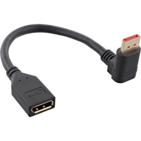 InLine? DisplayPort 1.4 Adapterkabel ST/BU, 8K4K, nach unten gewinkelt