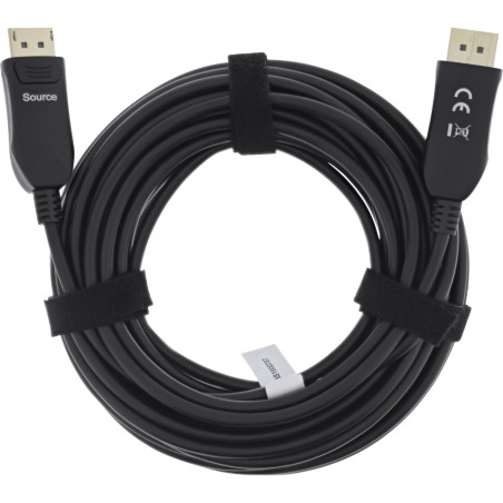 InLine? DisplayPort 1.4 AOC Kabel, 8K4K, schwarz, 20m