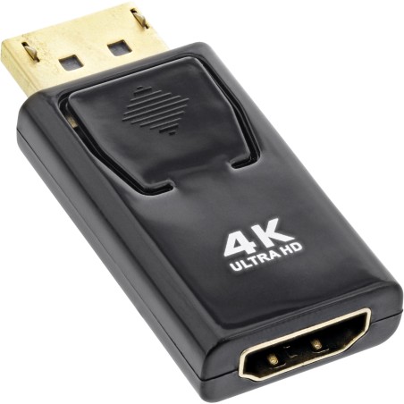 InLine? Konverter DisplayPort Stecker auf HDMI Buchse, 4K/60Hz, mit Audio