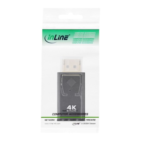 InLine? Konverter DisplayPort Stecker auf HDMI Buchse, 4K/60Hz, mit Audio