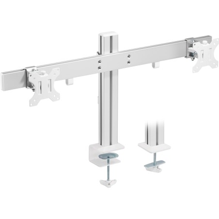 23184A - InLine® Support de bureau pour écran en aluminium pour 2 écrans jusqu'à 32, 8kg