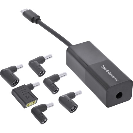 26679 - InLine® Notebook Netzteil zu USB Typ-C 7-in-1 Lade-Set