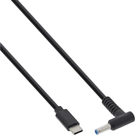 26674 - InLine® USB-C vers HP Notebook (rond/petit) Câble de charge, 2m 26672