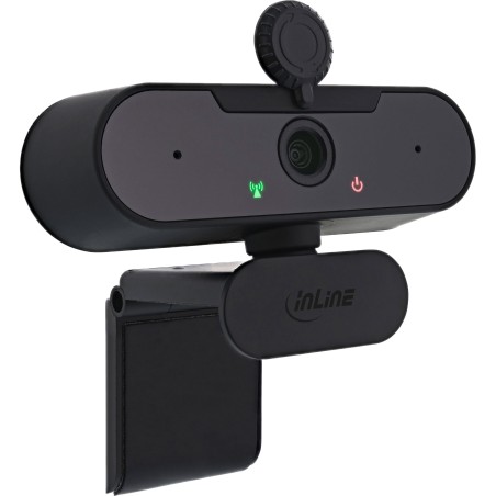 55364A - InLine® Webcam FullHD 1920x1080/30Hz avec autofocus, USB-A Câble de raccordement