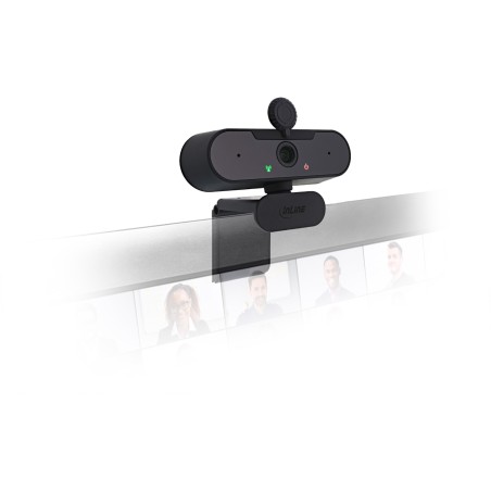 55364A - InLine® Webcam FullHD 1920x1080/30Hz avec autofocus, USB-A Câble de raccordement