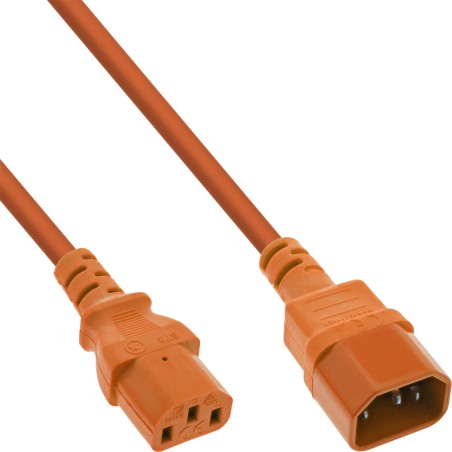 16505O - InLine® Rallonge pour appareil froid, C13 sur C14, orange, 0,5m