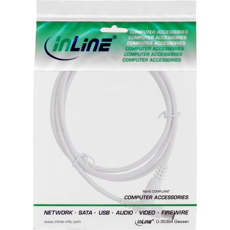 26855E - InLine® Rallonge, DC prise 5,5x2,1mm, blanc, 0,5m