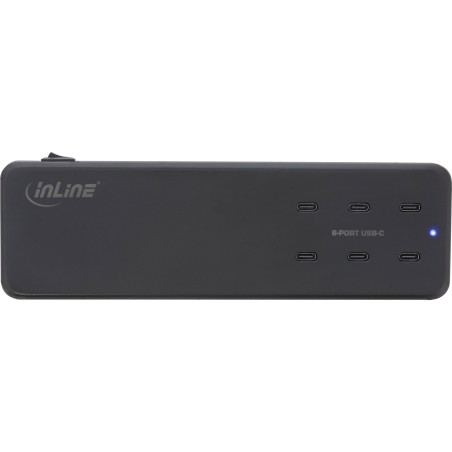 InLine? Multiport Netzteil, Ladeger?t, 6x USB-C, PD 3.0, GaN, schwarz