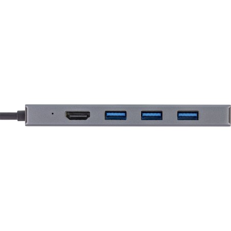 33271O - InLine® USB 3.2 USB-C Multi Hub (3x USB-A  USB-C), lecteur de cartes, HDMI, OTG